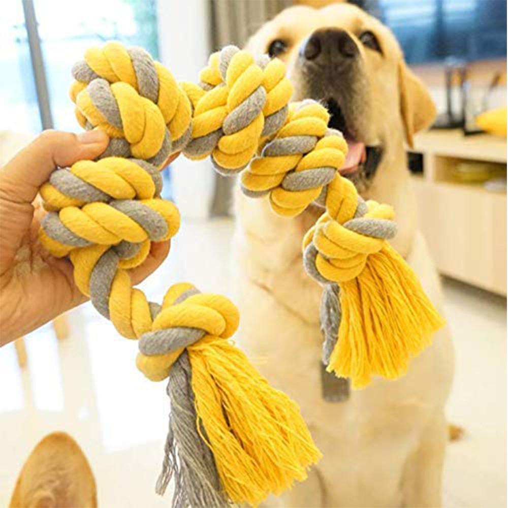 Knitted Colorful Knots Gnawing Toy - Trendha