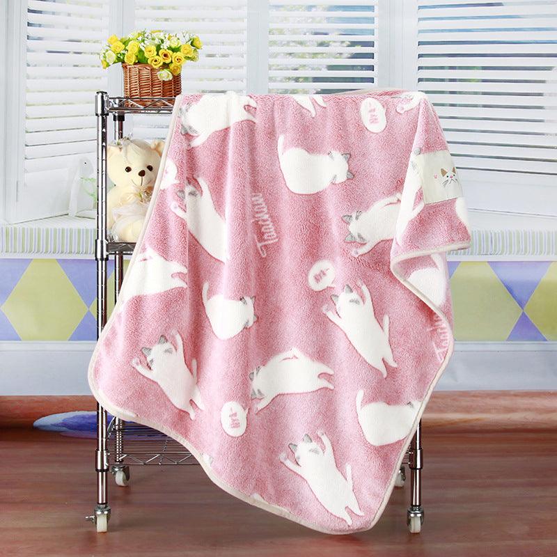 Large Fleece Blanket Bed - Trendha