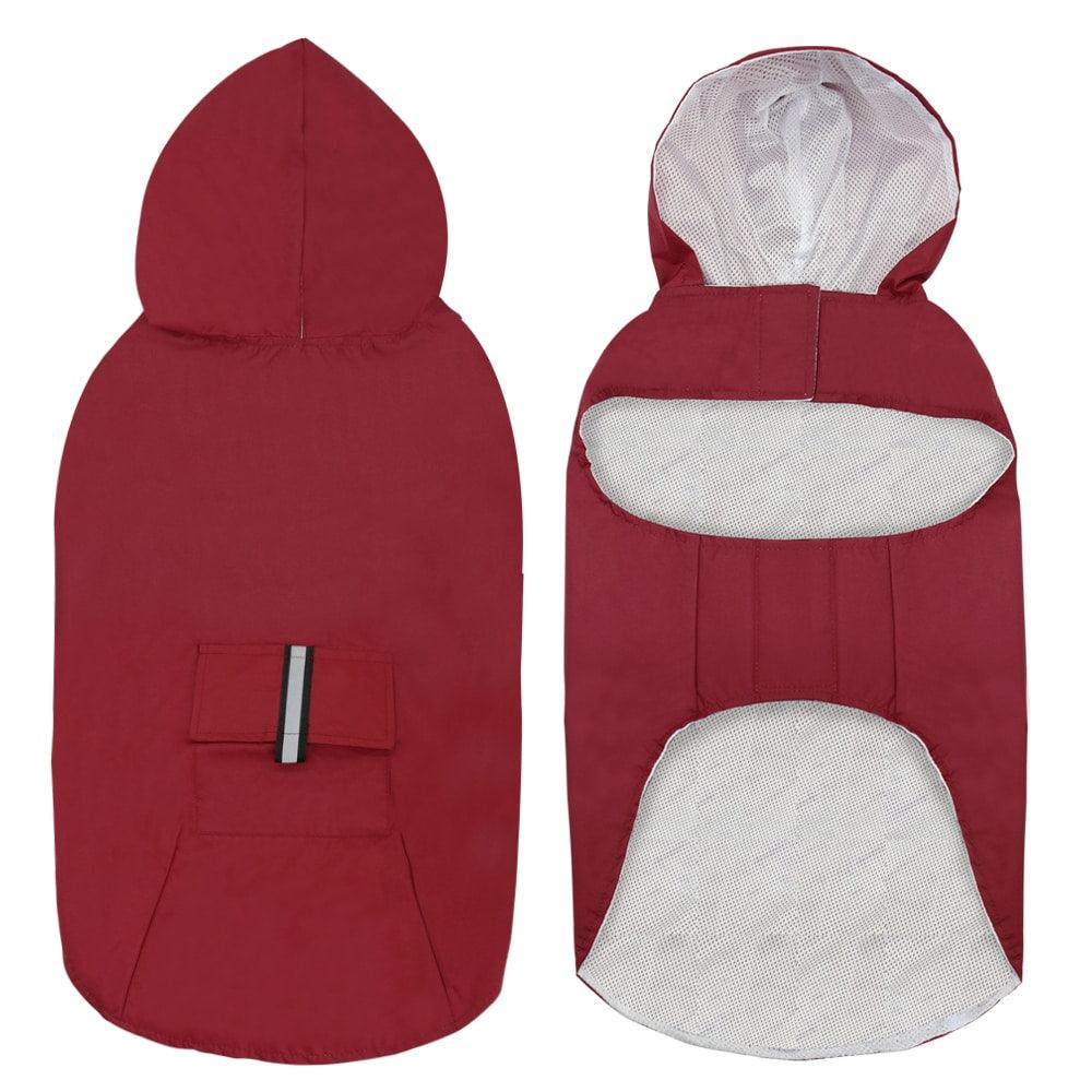 Large Hooded Dog Raincoat - Trendha
