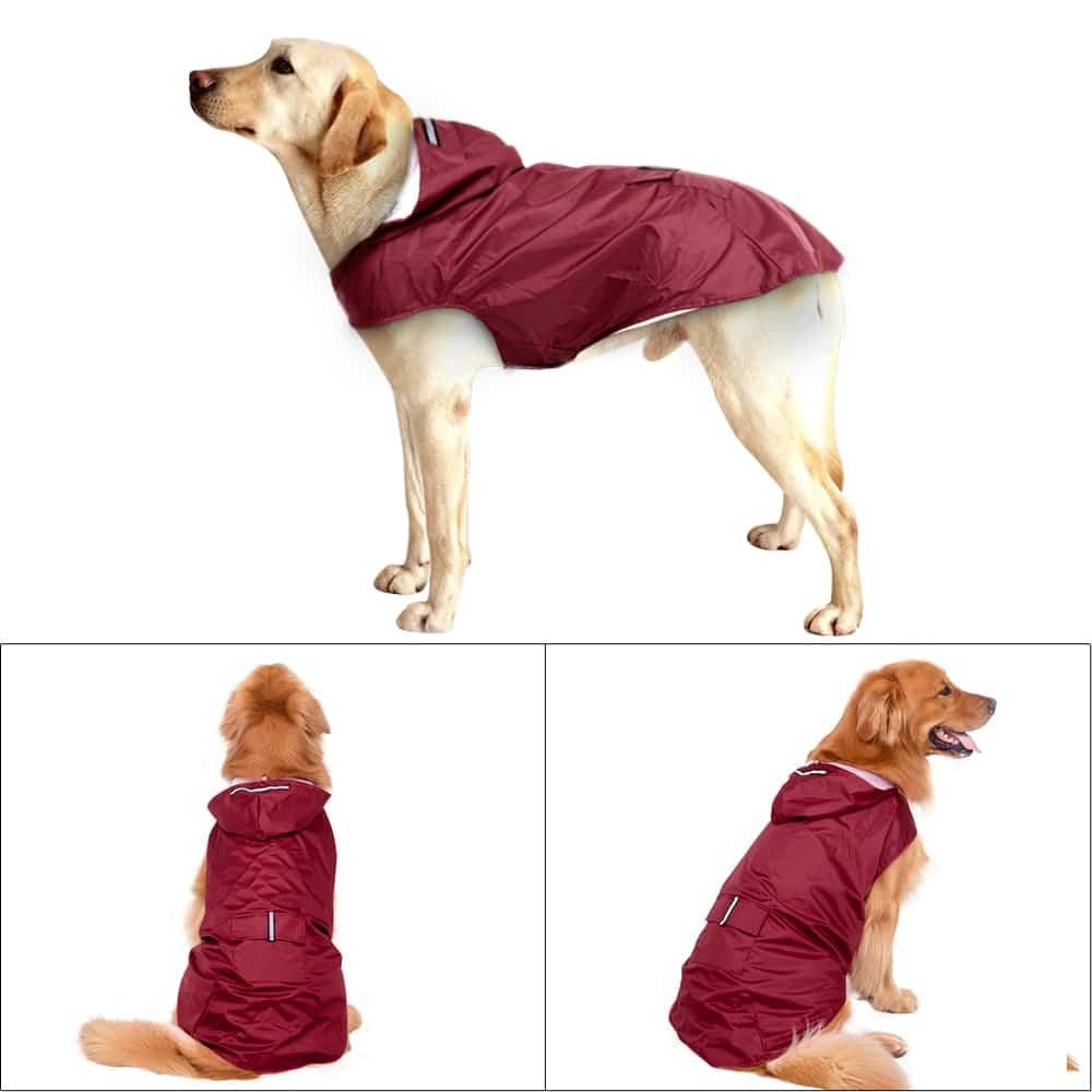 Large Hooded Dog Raincoat - Trendha