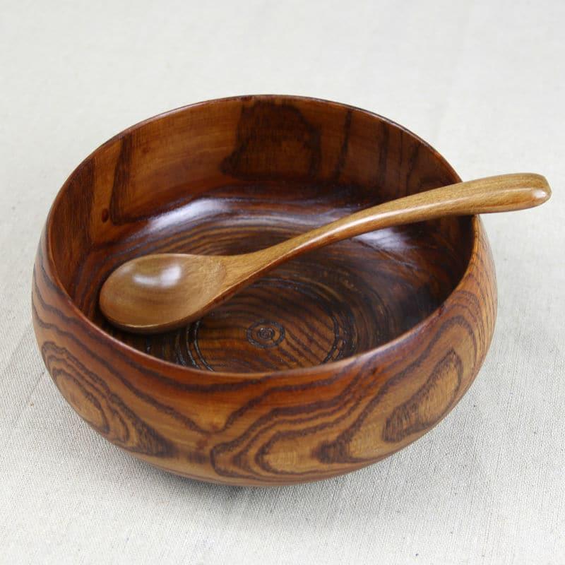 Large Wooden Soup Bowl