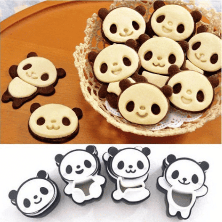 Lovely Panda Shaped Eco-Friendly Plastic Cookie Cutters Set - Trendha