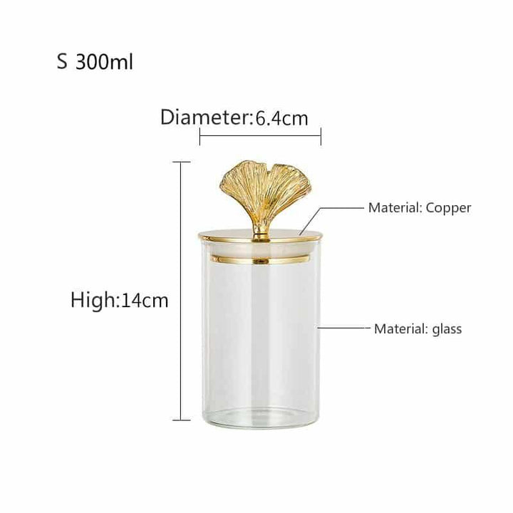 Luxury Gold Storage Can with Lid - Trendha