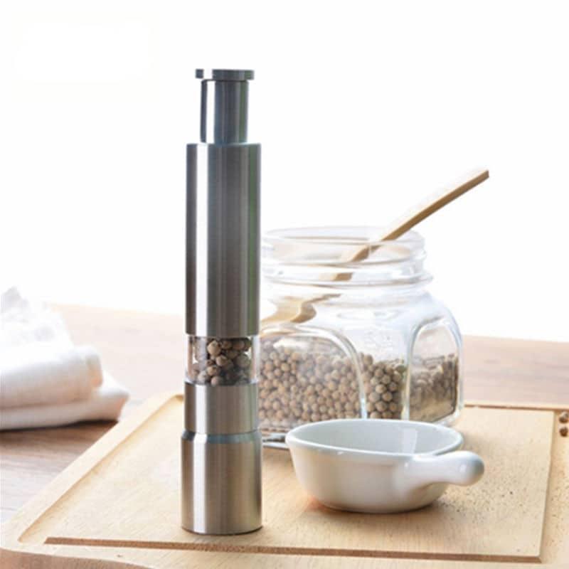 Manual Stainless Steel Salt and Pepper Mills - Trendha