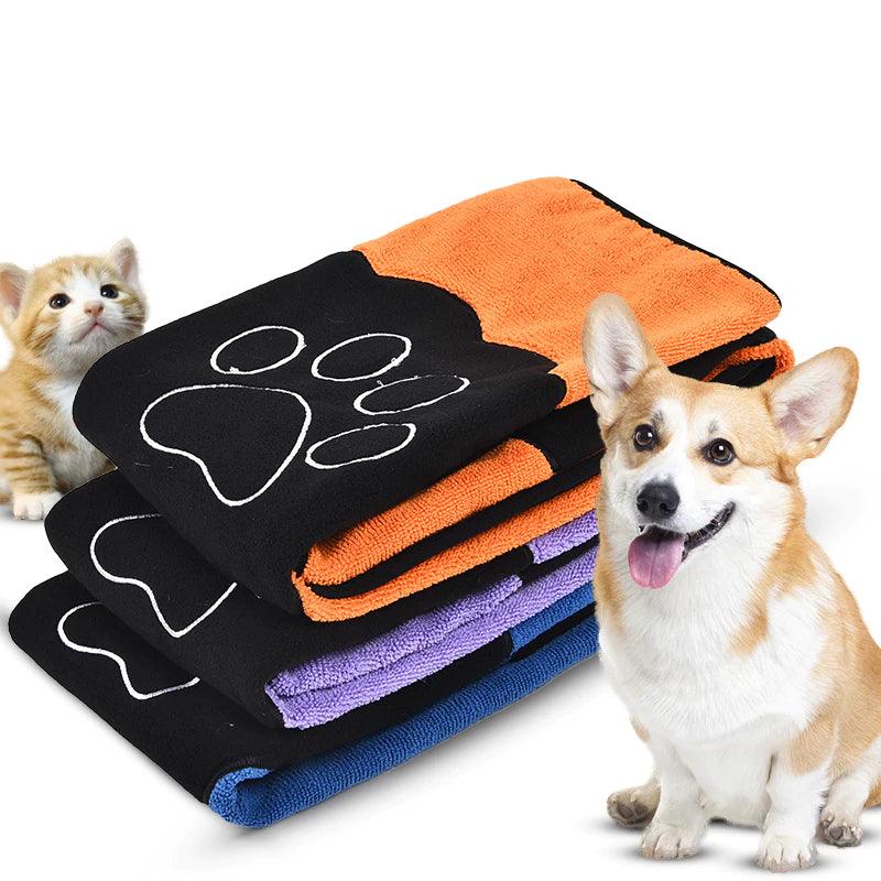 Microfiber Colorful Bath Towel for Pets - Trendha