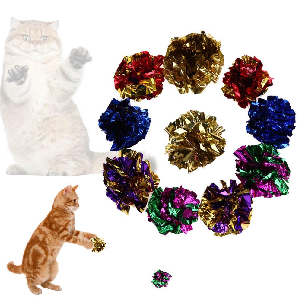 Multicolor Crinkle Ball for Cat - Trendha