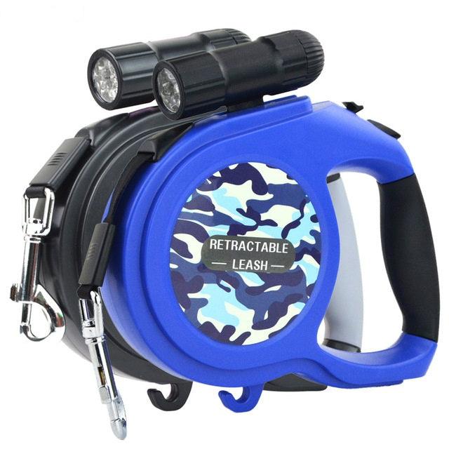 Multifunctional Automatic Retractable Dog's Leash with LED Flashlight