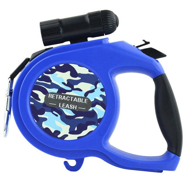 Multifunctional Automatic Retractable Dog's Leash with LED Flashlight - Trendha
