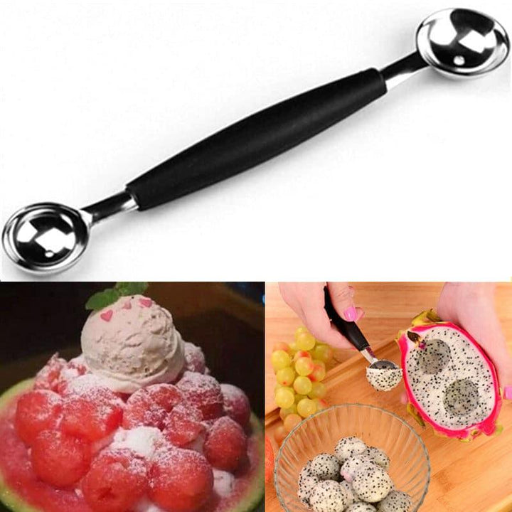 Multifunctional Double-Ended Eco-Friendly Stainless Steel Fruit Carving Scoop - Trendha