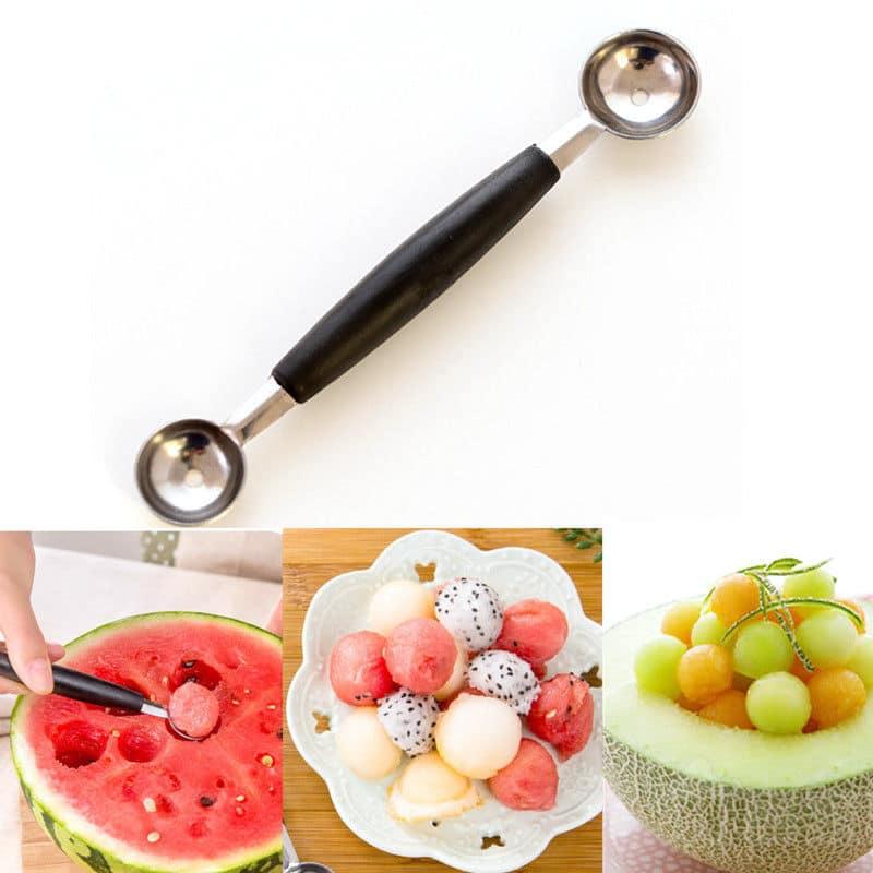 Multifunctional Double-Ended Eco-Friendly Stainless Steel Fruit Carving Scoop - Trendha