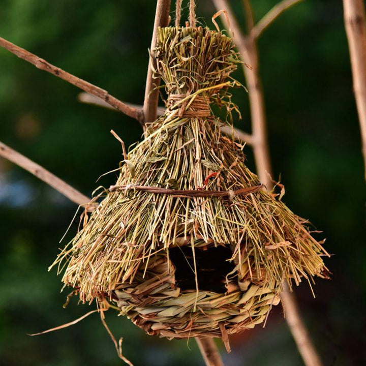Natural Grass Vine Outdoor Bird House - Trendha