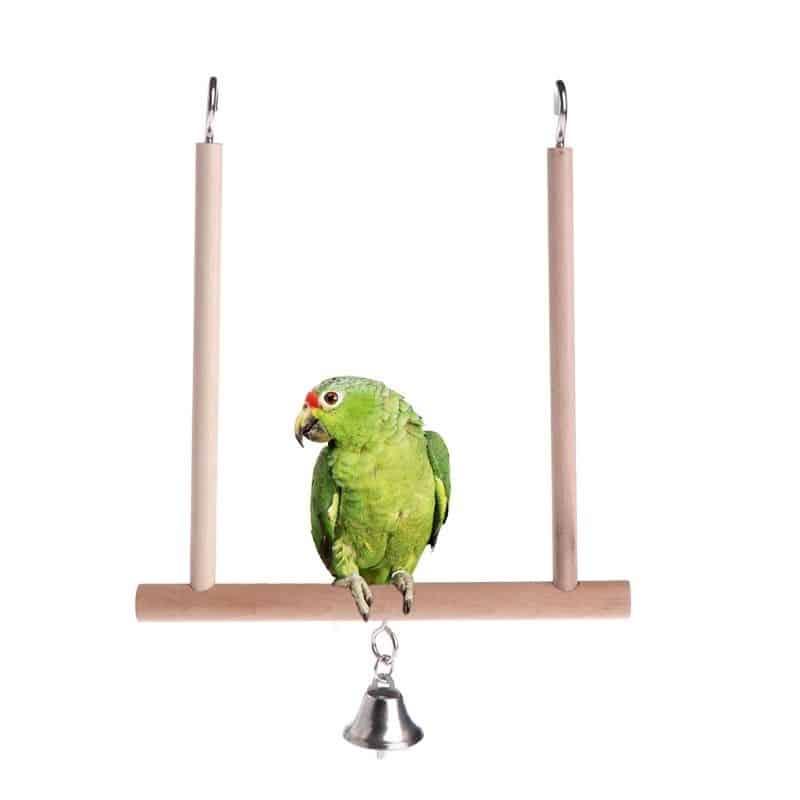 Natural Wooden Swing for Parrots - Trendha
