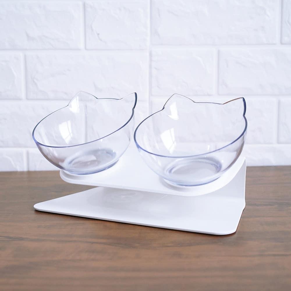 Non-Slip Cat Bowls with Raised Stand - Trendha