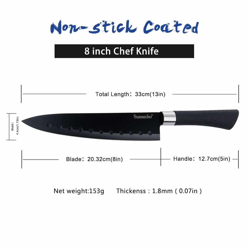 Non Stick Kitchen Knives Set - Trendha