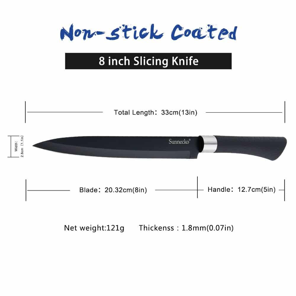 Non Stick Kitchen Knives Set - Trendha