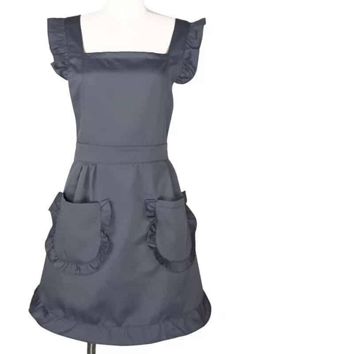 Nordic Linen Pleated Skirt Style Apron for Women - Trendha