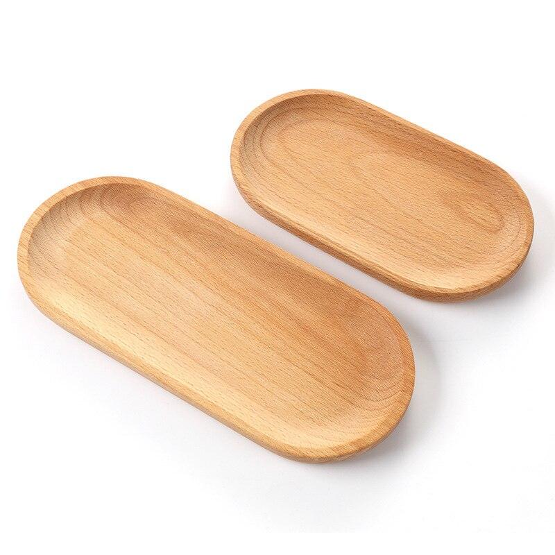 Oval Shaped Wooden Serving Platter - Trendha