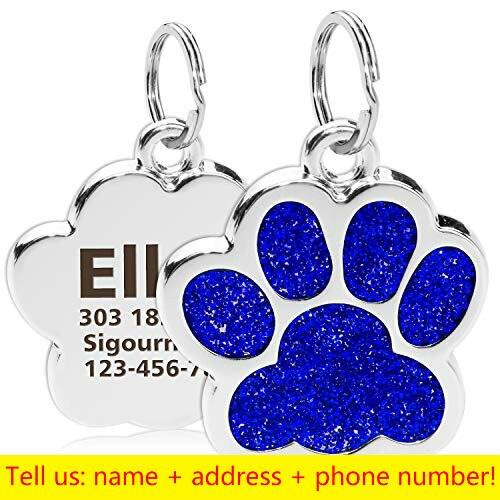 Paw Shaped Personalized Pet ID Tag - Trendha