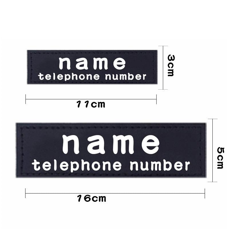 Personalized Dog Harness Labels Pair - Trendha