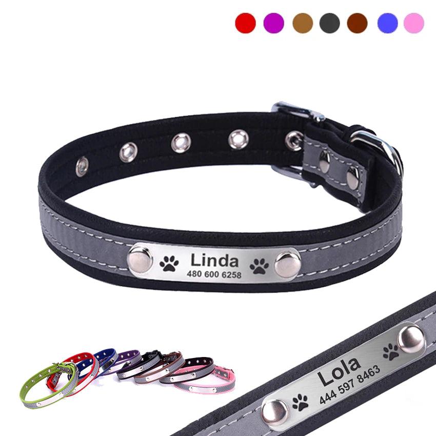 Personalized Reflective Dog Collar - Trendha