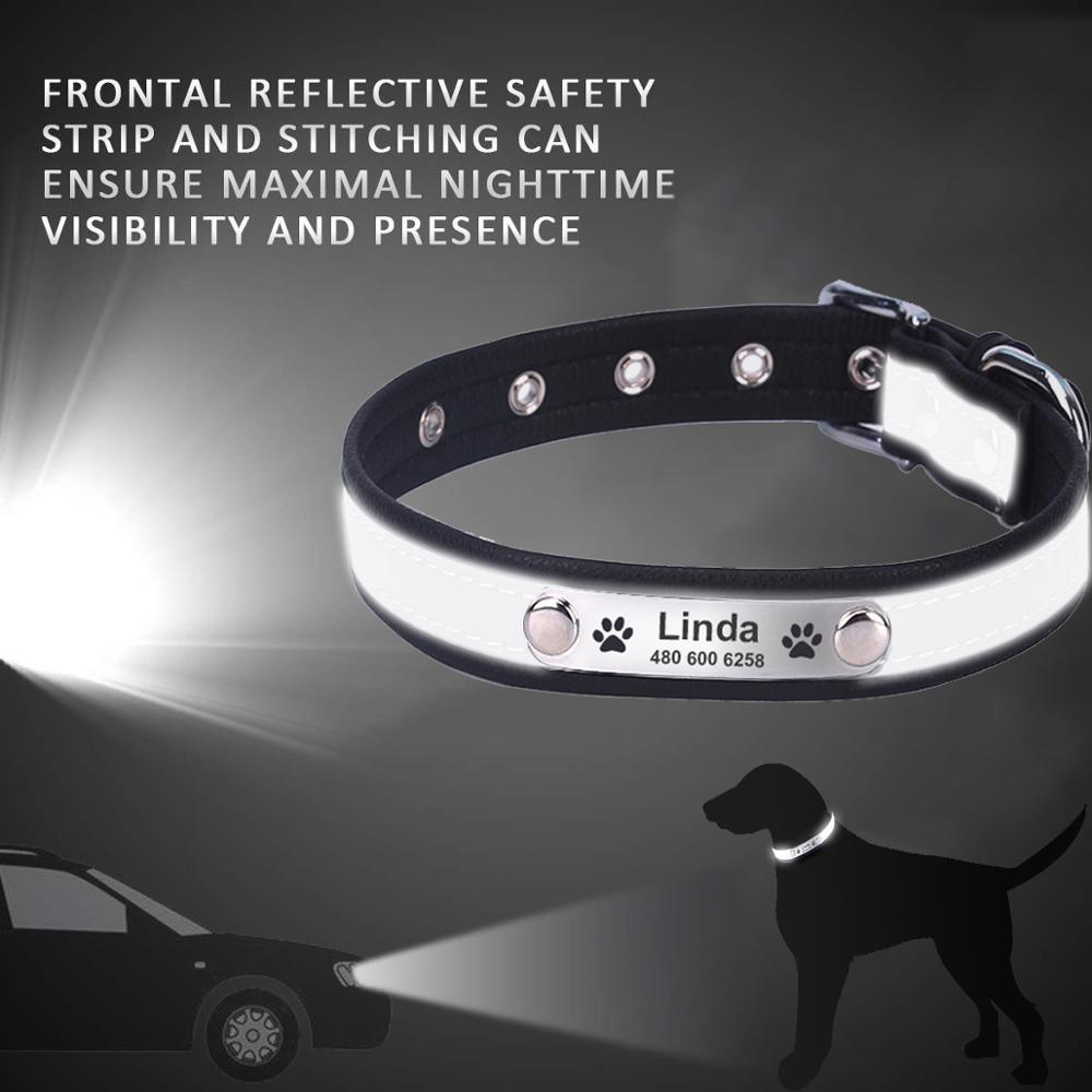 Personalized Reflective Dog Collar - Trendha