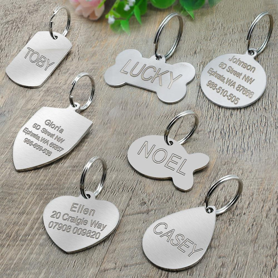 Personalized Stainless Steel Creative Dog’s Tag - Trendha