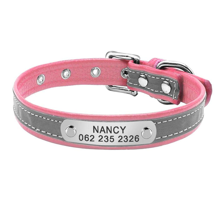 Pet Personalized Leather Collar - Trendha