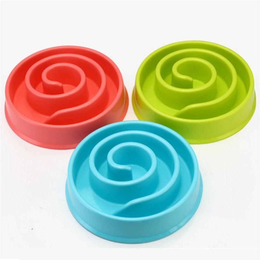 Pet's Feeding Spiral Shaped Food Bowl - Trendha