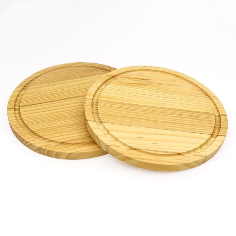 Pine Wood Round Chopping Board - Trendha