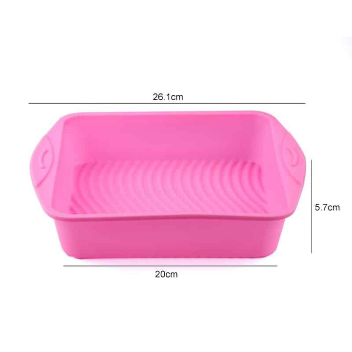 Pink Square Silicone Cake Baking Mold - Trendha