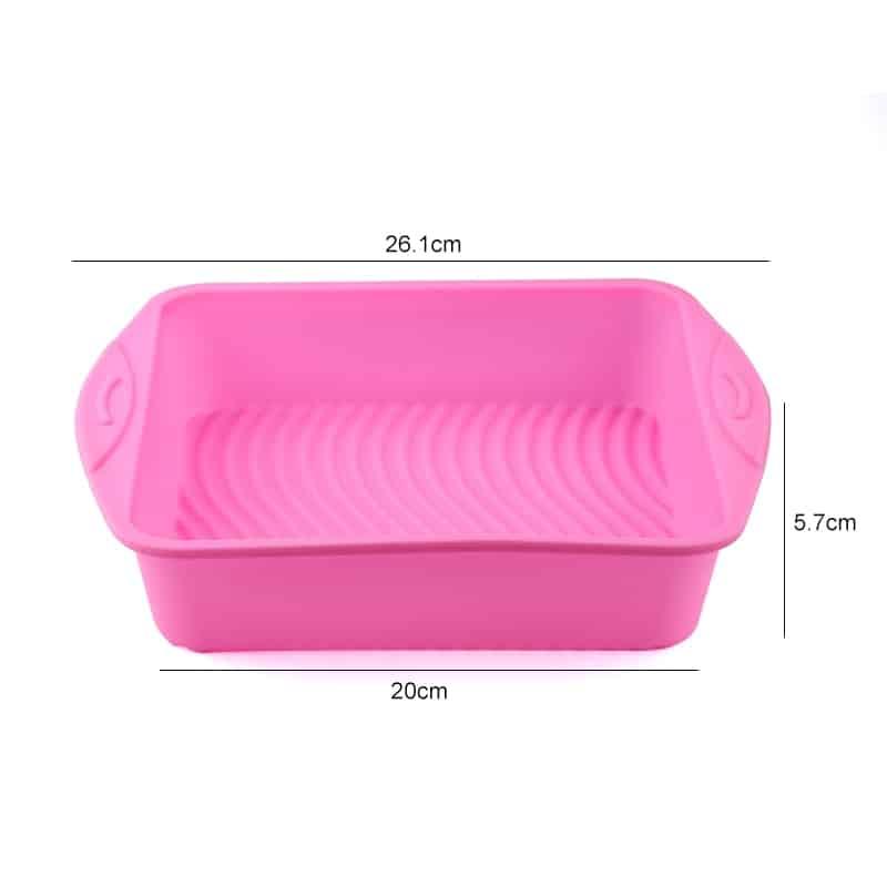 Pink Square Silicone Cake Baking Mold - Trendha