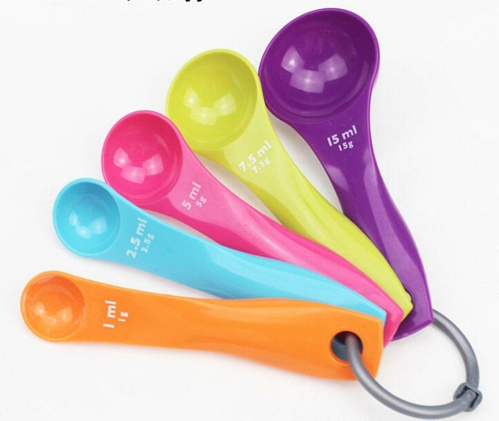 Plastic Measuring Spoons for Cooking, 5PCS/Set - Trendha
