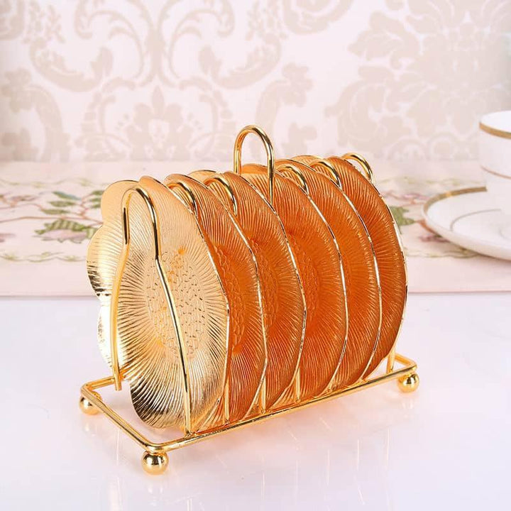 Plate Coaster in Gold and Silver - Trendha