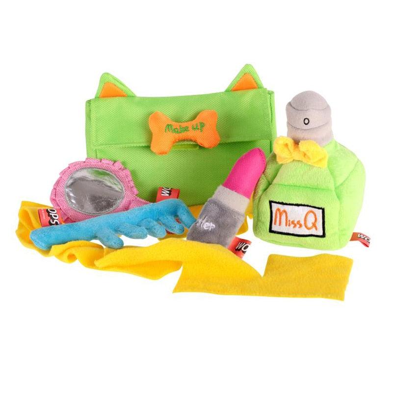 Plush Dog Squeaky Chewing Toys Set - Trendha