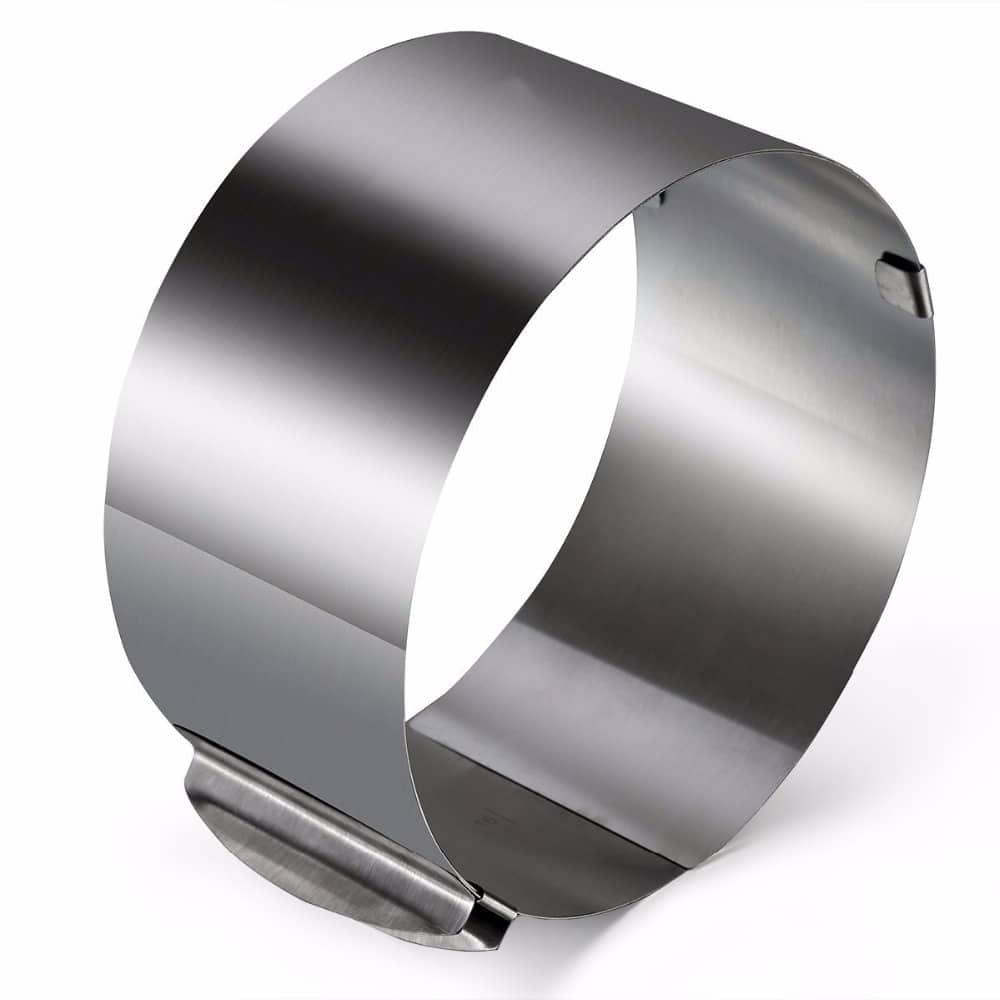 Professional Ring Shaped Adjustable Eco-Friendly Stainless Steel Cake Mold - Trendha