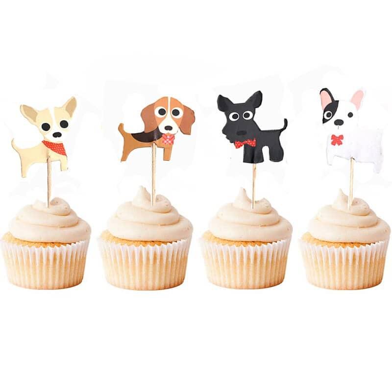Puppy Dog Cupcake Topper Set 24 Pcs