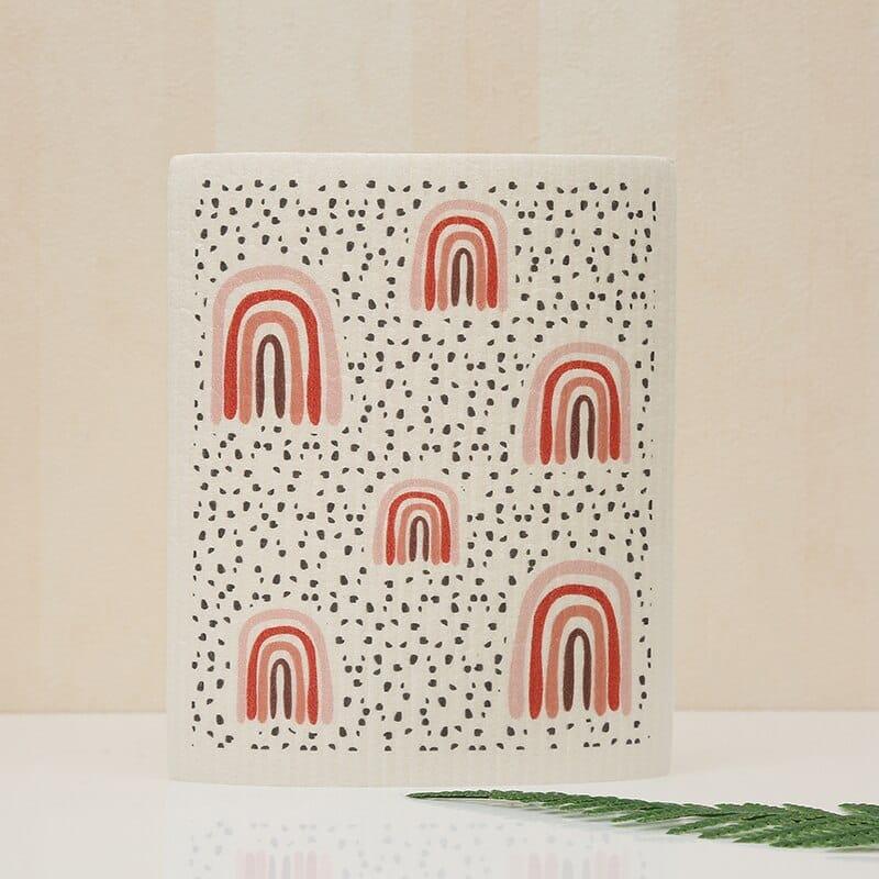 Rainbow Print Dish Cloth