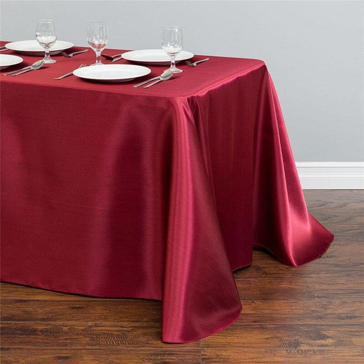 Rectangular Satin Restaurant Tablecloth - Trendha