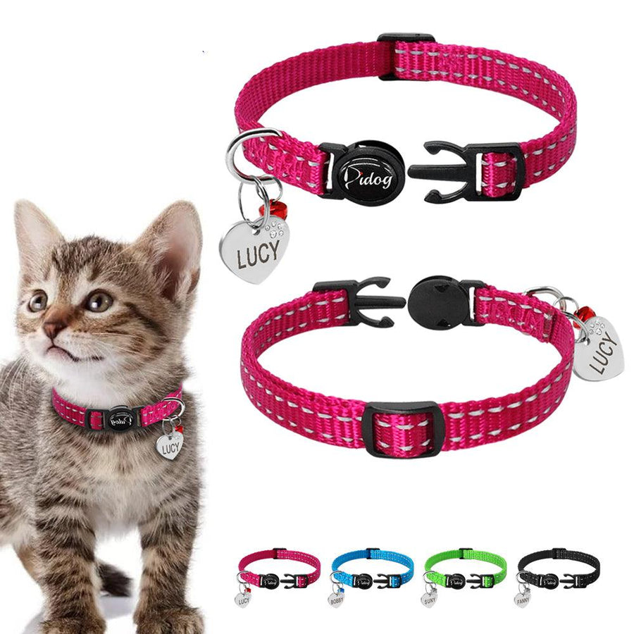 Reflective Kitten Collar with ID Tag - Trendha