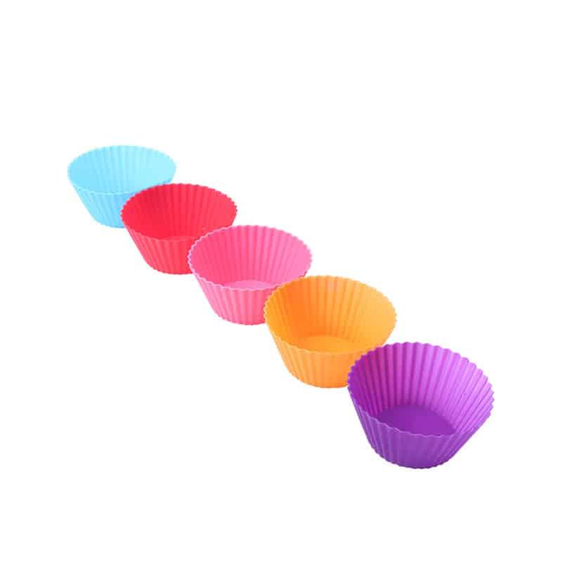 Reusable Round Shaped Eco-Friendly Silicone Cupcake Molds Set - Trendha