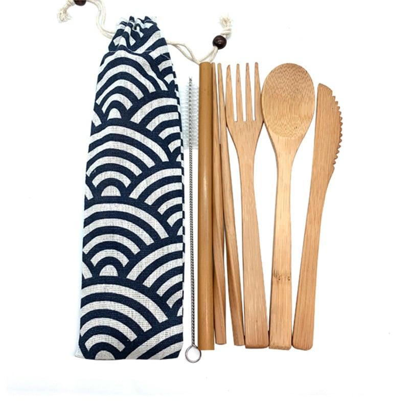 Reusable Wooden Cutlery Set - Trendha