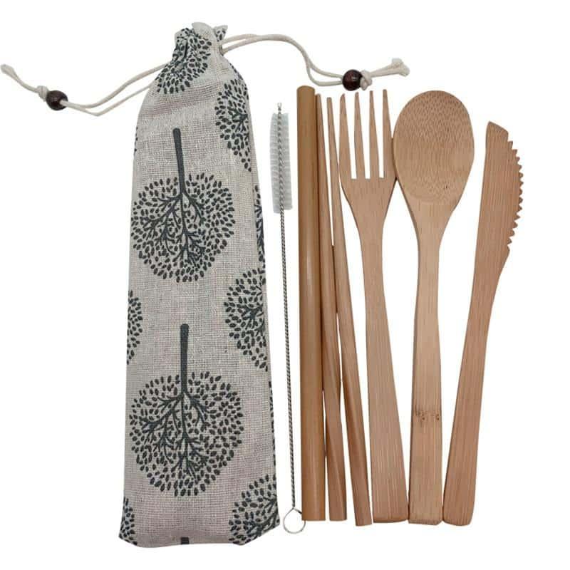 Reusable Wooden Cutlery Set - Trendha