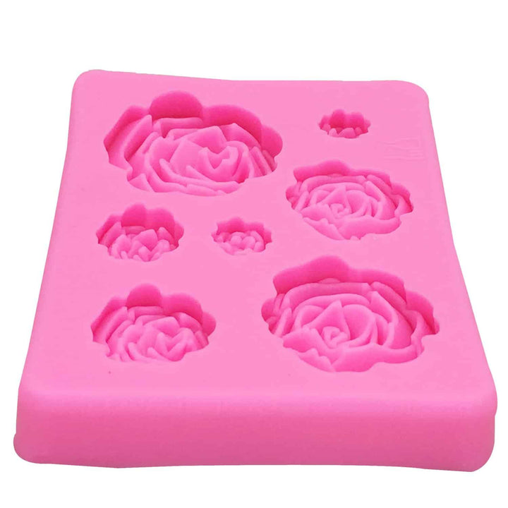 Rose Flowers Shaped Silicone Cake Mold - Trendha