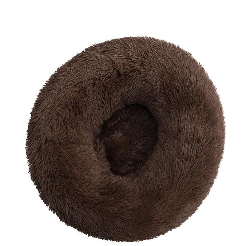 Round Plush Soft Bed for Pets - Trendha