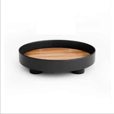 Round Shaped Plastic Tableware Storage Tray - Trendha