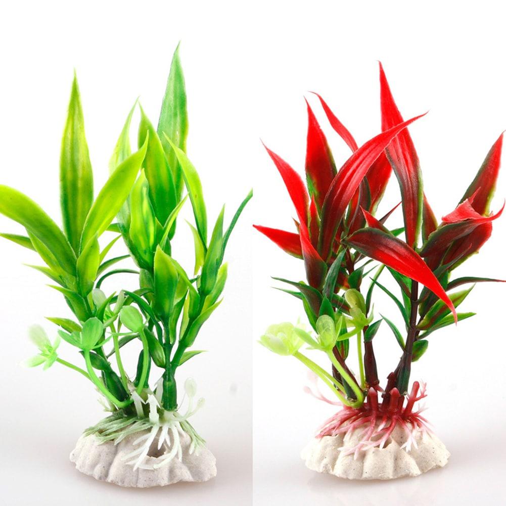Safety Aquarium Decor Plastic Plant - Trendha