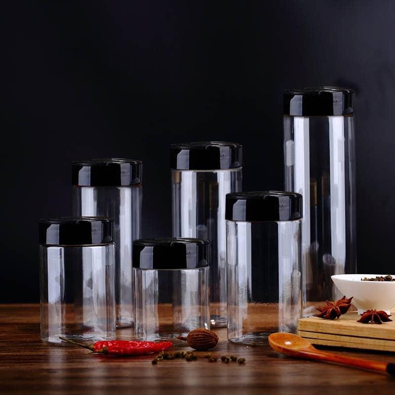 Set of 10 Acrylic Kitchen Cans - Trendha