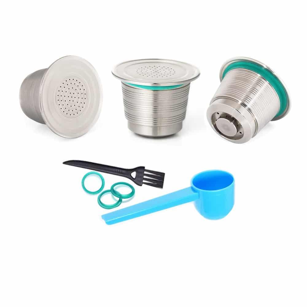 Set of Metal Capsules and Tamper
