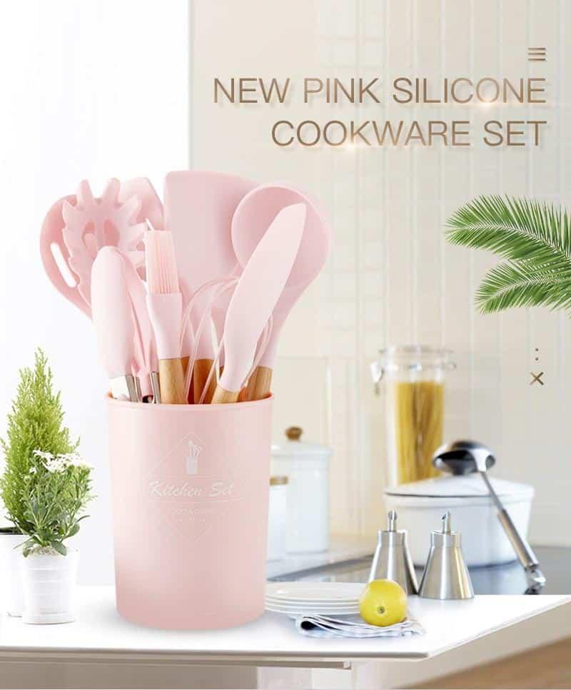 Silicone Detail Cooking Utensils Set - Trendha