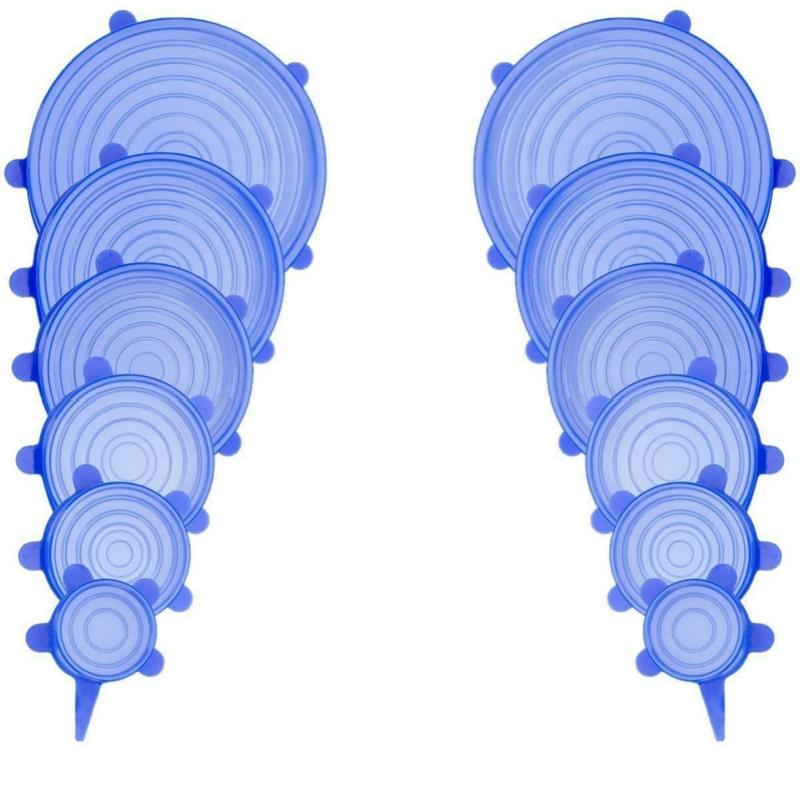 Silicone Food Lids 6/12 Pcs Set
